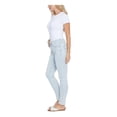 thumbnail image 3 of SEVEN7 Womens Blue Stretch Zippered Distressed Pocketed Ripped Skinny High Waist Jeans 16, 3 of 3