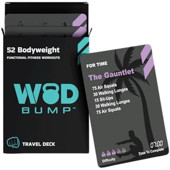 Bodyweight No Equipment Workout Cards - Functional Fitness Routine Deck for All Skill Levels | Portable Planner & Workout Tracker$$Sport & Recreation Other