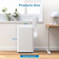 thumbnail image 4 of 15,000 BTUs Portable Air Conditioner - Compact 3-in-1 Cooling, Dehumidifier, and Fan with Remote Control, Ideal for Rooms up to 850 Sq. Ft, Perfect for Home/Office Use, White, 4 of 7