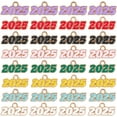 thumbnail image 5 of 1 caja de 48 piezas de dijes con el año 2025 en 8 colores, de aleación esmaltada, con borla de birrete de graduación, colgantes metálicos., 5 of 5
