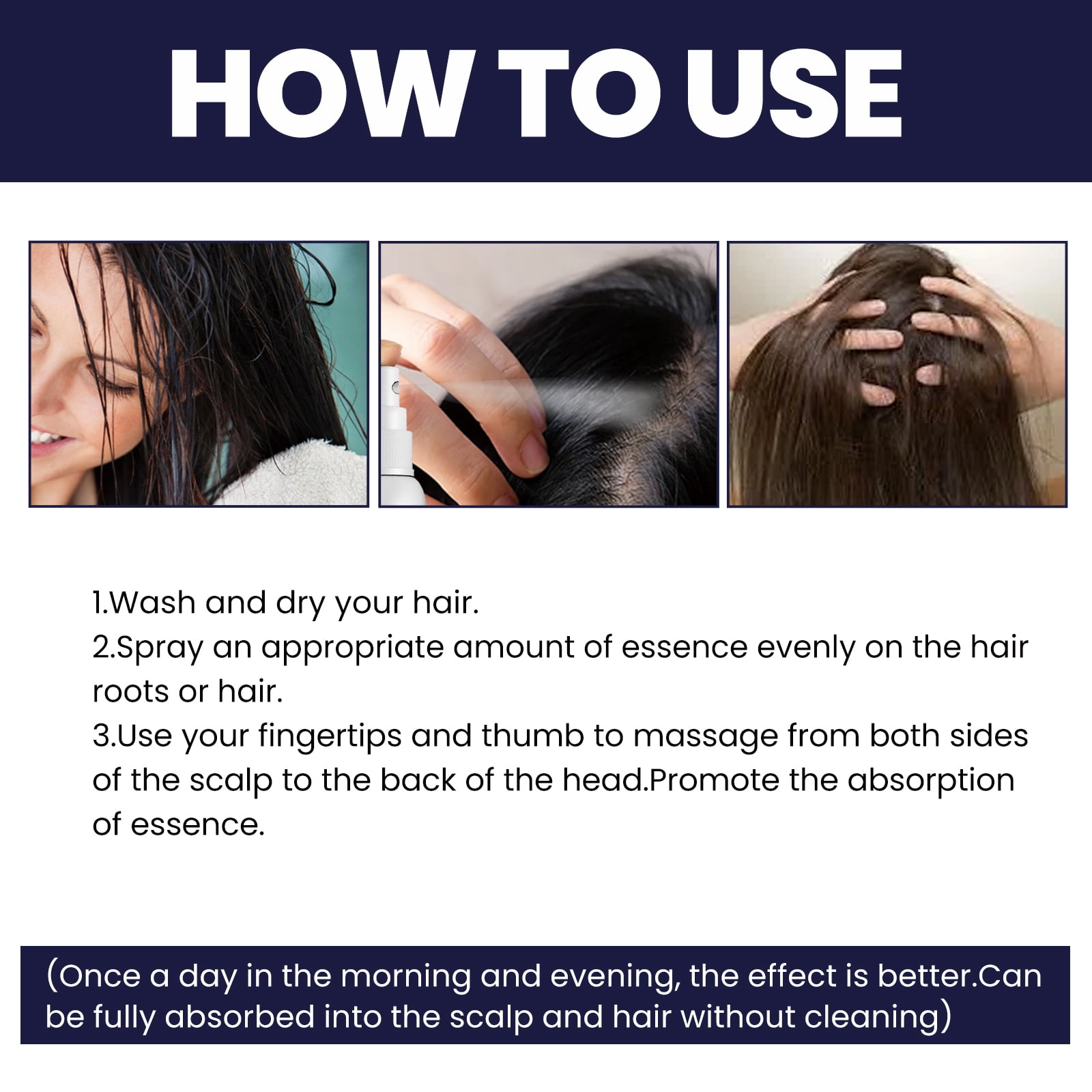 Alvantor Hair Growth Oil, Strengthen and Thicker Hair, Hydrates Hair Treatment Spray, 1.7fl.oz