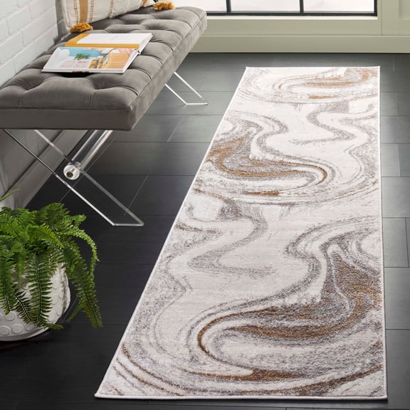 Safavieh  Orchard Christella Vintage Rug 2'2" x  8' - Grey/Gold - Runner
