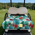 thumbnail image 2 of Yuyamidu Tropical Hibiscus Golf Cart Seat Covers with Pockets Palm Leaves Golf Cart Seat Towel Blanket Accessories for Club Car Decor, 2 of 8