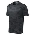 thumbnail image 5 of Mens Moisture Wicking CamoHex Polyester T-Shirt Iron Grey 3XL, 5 of 8