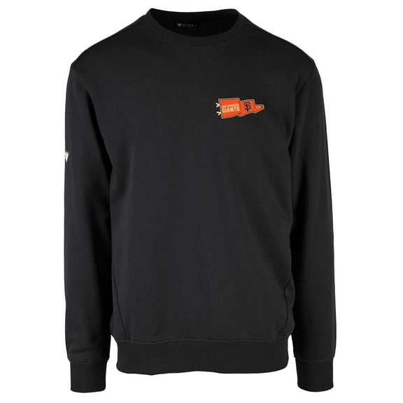 Men's Levelwear  Black San Francisco Giants  Zane Rafters Pullover Sweatshirt