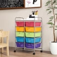 thumbnail image 1 of Costway Carrito Móvil Multiusos con 10 Cajones Organizador de Herramientas para Álbumes de Recortes Sobre Ruedas 65,5 x 37 x 87 cm, 1 of 10