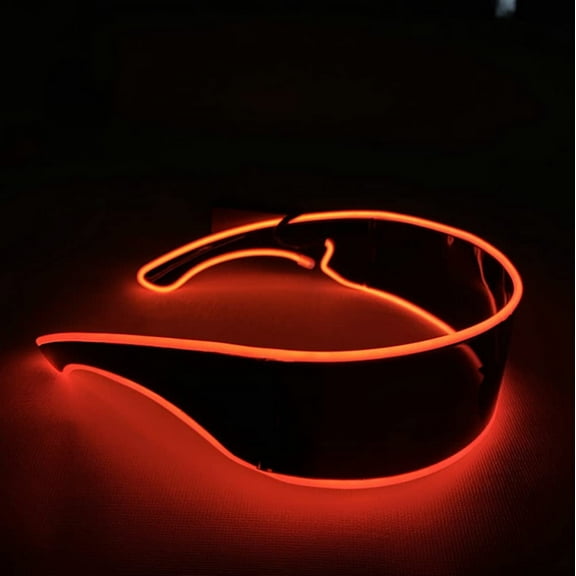 LINLIN Light Up Glasses, LED Party Glasses Luminous Glasses Visor Glasses Light Up Rave Glasses for Cosplay Halloween Bar Club Party/adult Girl Boy Kids Gifts