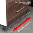 thumbnail image 3 of Rouleaux d'Appareils, Déménageurs de Meubles Robustes, Base Mobile Réglable de 17,7 à 27,5 Pouces, Capacité de 660 Lb, pour Laveuse, Sécheuse, Réfrigérateur, avec Caoutchouc Anti-Vibration, 3 of 7