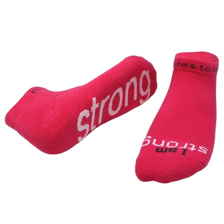 

notes to self - I am Strong Socks - Inspirational Socks for Women & Men - M