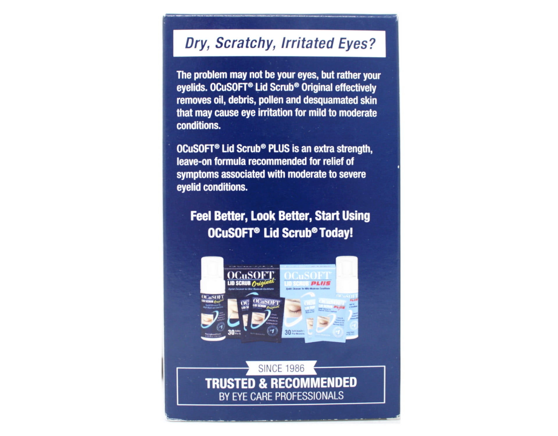 Ocusoft Eye Lid Virtually Line Free Cleansing Pads, 100 Ea, 5 Pack