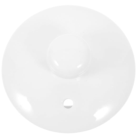 Tapa de cerámica blanca para taza de té, tapa universal de cerámica para tetera, tapa pulida para vajilla de té (repuesto)