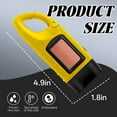 thumbnail image 7 of HIBIBUD 2Pcs Windfire Flashlight,Hand-Cranked Generator Led Flashlight,Buckle Design Flashlights for Home,Yellow1, 7 of 7