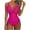 Hot Pink, variant on Spring Saving GaThRRgYP Women One Piece Swimsuits,Women Solid with Chest Pad without Underwire Bikini Deep V One-piece Swimsuit