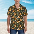 thumbnail image 2 of Xecao Forest Squirrel print Hawaiian shirt - a stylish short-sleeve button-down for men, perfect for casual beach and tropical outings., 2 of 9