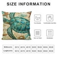 thumbnail image 6 of Nawypu Ocean Theme Decorative Throw Pillow Cover, Turtle Seahorse Throw Pillows Mediterranean Ocean Coastal Beach Outdoor Pillow Cushion Cases for Patio Couch Sofa Bed Decor  2pcs, 6 of 6