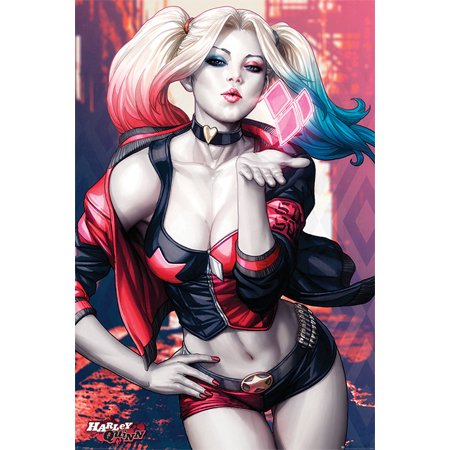 Harley Quinn - Batman - DC Comics Poster / Print (Blowing Kiss) (Size: 24