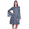 thumbnail image 1 of Moomaya Womens Long Sleeve Printed Knee Length Dress Flared Flowy Summer Dress, 1 of 6