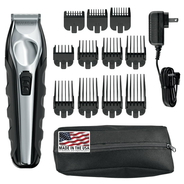 Wahl USA Recortadora de barba total de iones de litio para hombres con 11 peines guía para recortar, detallar y arreglar fácilmente - Modelo 9888