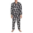 thumbnail image 3 of Naloa Panda Men’s Pajamas Set - Long Sleeve Button Down Sleep Shirt and Pajama Bottoms Sleepwear Set-Large, 3 of 7