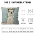 thumbnail image 5 of Leisuo Throw Pillow Cover Wearing Cute Square Pillow Case Cushion Cover white, 5 of 5