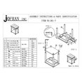 thumbnail image 4 of Jofran Table Basse en Finition Marron Cassidy, 4 of 4