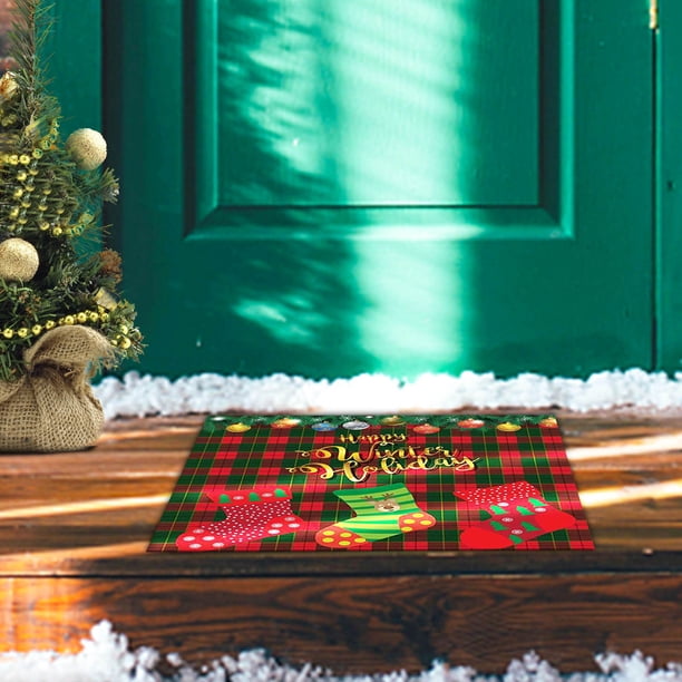 Alfombrillas navideñas con letras para puerta, alfombrillas de cocina, dormitorio, sala de estar, Interior, alfombrillas para el hogar Wmkox8yii HFSH6160