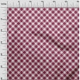 thumbnail image 3 of oneOone Cotton Cambric Magenta Fabric Gingham Check Sewing Material Print Fabric By The Yard 42 Inch Wide, 3 of 4