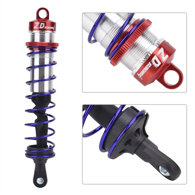 RC Car Shock Damper, Front Shock Damper Durable Lightweight Metal Oil Pressure Shock Damper With Multiple Colors For 1/8 RC Car For Replacement Accessories