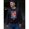thumbnail image 2 of Bear Paws - Cool And Bold ICEE Vintage Style Men's Sweatshirt, 2 of 4