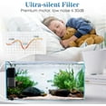 thumbnail image 2 of Tawatiler Aquarium Filter, 158GPH Internal Fish Tank Filters with Aeration & Rainfall, 6W Quiet Fish Tank Filter Pump for Tanks up to 52 Gallon, 2 of 5