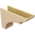 thumbnail image 5 of 7"W x 21"D x 14"H Classic Yorktown Rough Cedar Woodgrain TimberThane Corbel, Primed Tan, 5 of 6