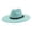Mint Green, variant on Unisex Fedora Hat Wide Flat Brim Jazz Style Ethnic Design Structured Polyester Casual Headwear Light Purple12.28One Size