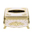 thumbnail image 3 of Retro Tissue Box Holder Delicate Tissue Box Luxury Napkin Box Desktop Decoration, 3 of 9
