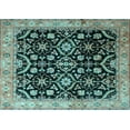 thumbnail image 1 of Ahgly Company Indoor Rectangle Persian Light Blue Traditional Area Rugs, 7' x 10', 1 of 4