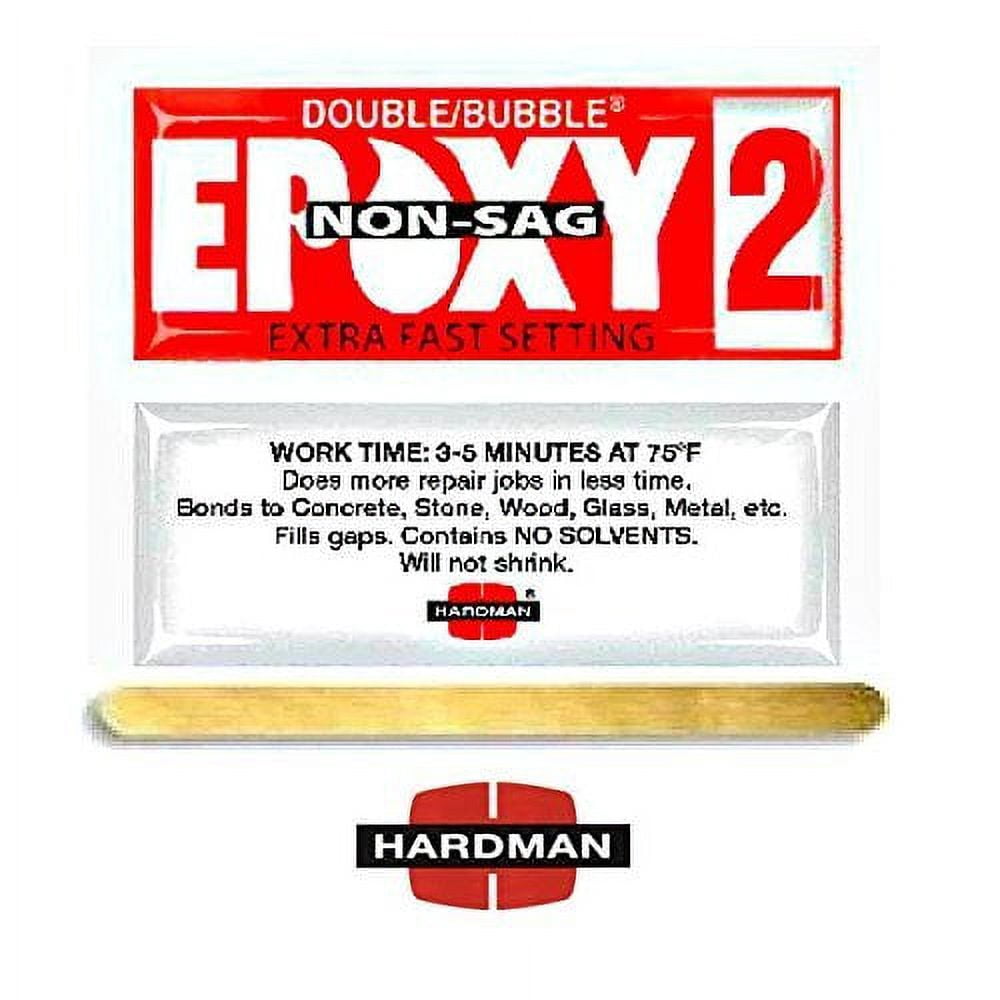 Hardman Epoxy Double Bubble Packs Purple Beige 3.5g + Red 2 NON Sag 3.5g 5 Each 10 Total Included