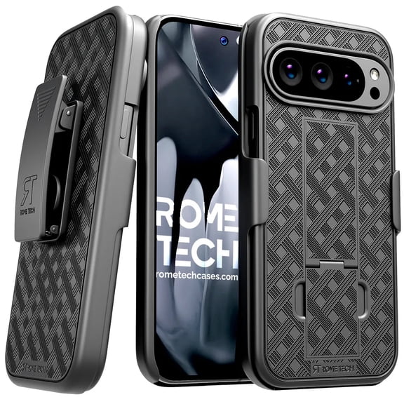 Google Pixel 10 Pro XL Belt Clip Holster Phone Case - Black