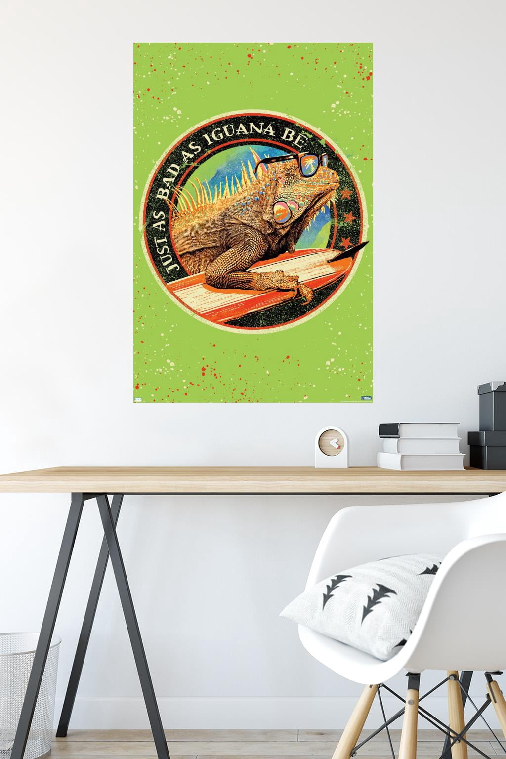 Jim Baldwin - Iguana Wall Poster, 22.375" x 34"