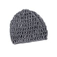 thumbnail image 2 of TISHITA Mesh Crochet Hair Net Curls Hair Wrap Lightweight Soft Elastic Crocheted Cap Gray, 2 of 8
