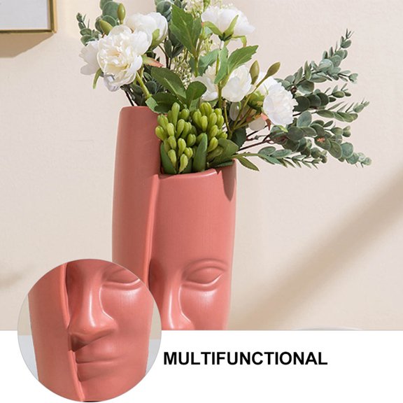 ETEREAUTY Plastic Vase for Flower Arranging, Simple Home Decoration, 1-Pack