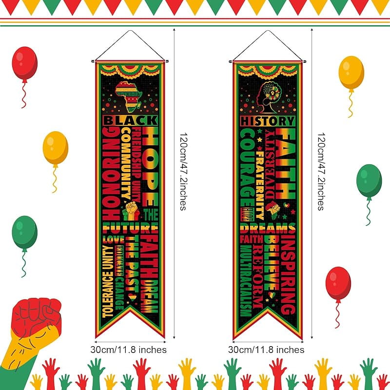 Mental Health Awareness Month Banner - 3 Pack 61x11.8 Inch Green Inspirational Wall Decor
