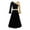 Black, variant on MSemis Kids Girls Gold Color Block Praise Dance Dress Long Sleeve Liturgical Worship Costume Church Robe Purple 8