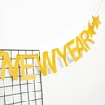 thumbnail image 4 of Banner de feliz año nuevo dorado 2024 con purpurina de estrella 2025 Nochevieja, suministros de decoraciones artísticas (12 * 15 cm), 4 of 5