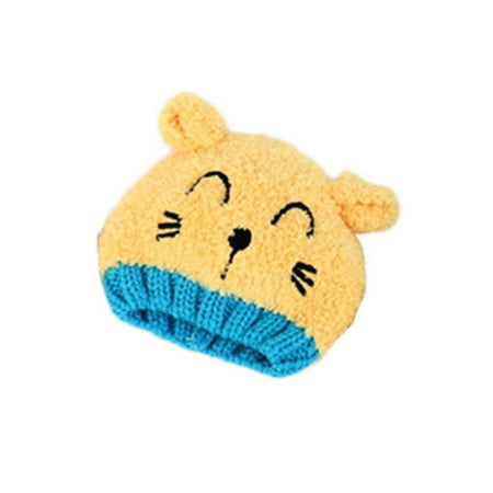 

DENGDENG Toddler Baby Child Children Kids Soft Beanie Hats Comfort Winter Knitted Beanie Hats for Boys and Girls Pompom Hats 1Y-3Y