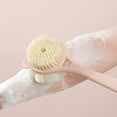 thumbnail image 4 of Shower Body Brush,Soft Bristles and Beautiful Pumpkin Loofah 15.7” Long Handle Back Scrubber Bath Mesh Sponge for Skin Exfoliating Bath,Massage Bristles Suitable for Wet or Dry,Men and Women (Pink), 4 of 7