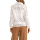 thumbnail image 3 of Camisa elegante de mujer INSPIRE CHIC con mangas largas abullonadas y cuello de botón XL blanca, 3 of 6