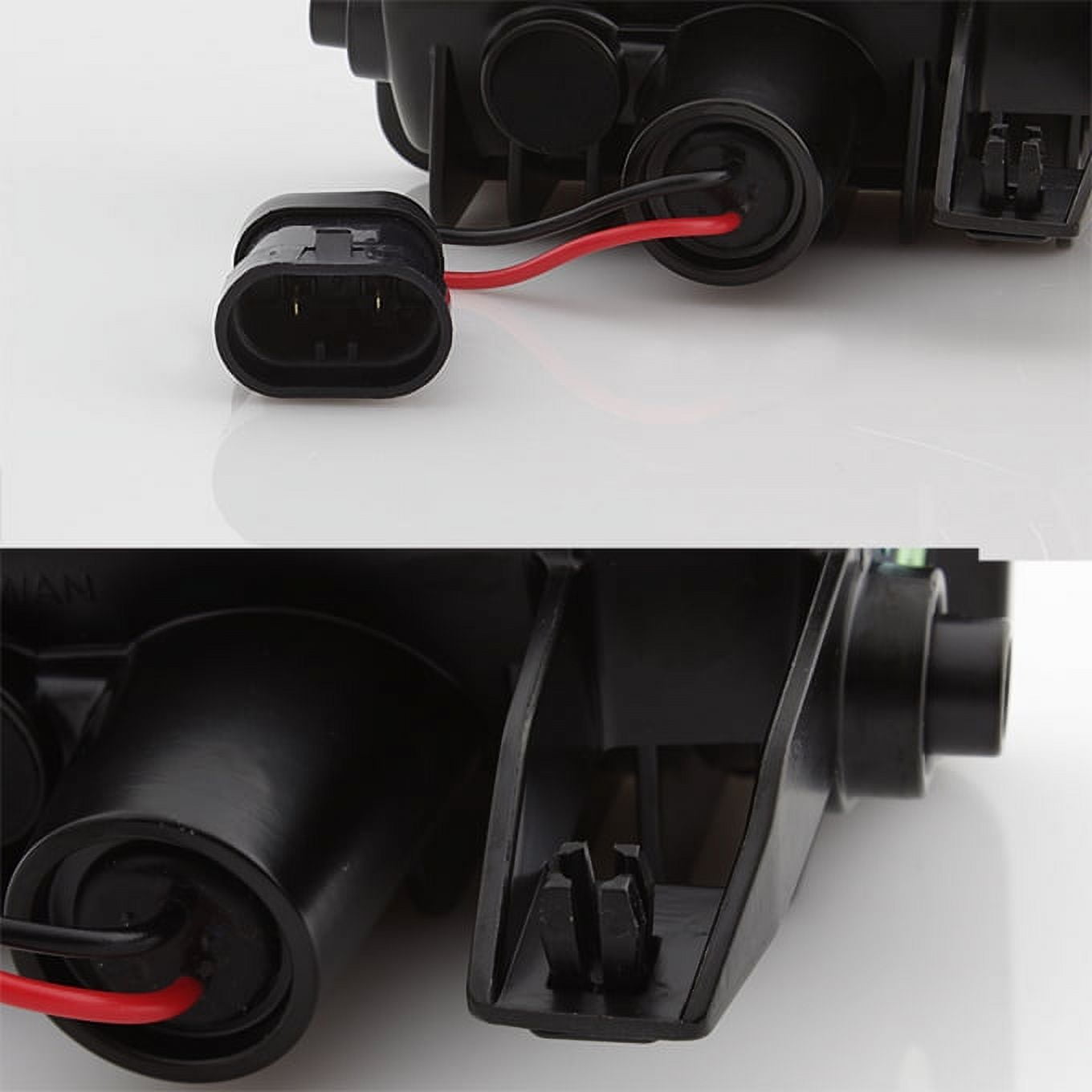 AKKON - For 2015 2016 2017 2018 Ford F150 lightduty Black Housing LED Front Bumper Driving Fog light Set