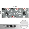 thumbnail image 5 of Kitchen Rugs Sets Of 2,Gray Christmas Snowman Pattern Anti Fatigue Kitchen Mat Rugs Non Slip Washable,Decorative Kitchen Floor Mats for Kitchen,Sink,Laundry,17"X47", 5 of 5