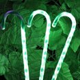 thumbnail image 3 of Zeus 4Pcs LED Christmas Pathway Garden Lawn Ground Plug Candy Cane Light Meteor Lamp, 3 of 7