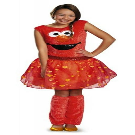 Disguise Sesame Street Elmo Tween Deluxe Tween Costume, Large/10-12