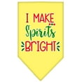 thumbnail image 2 of Christmas Pet and Dog Bandana Screen Printed, "I Make Spirits Bright", 2 of 10